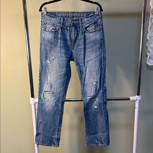 American Eagle Outfitters Men's Distressed Blue Jeans